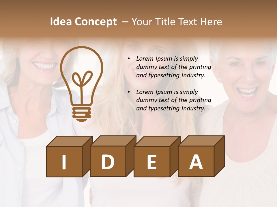 Togetherness Portrait Casual PowerPoint Template