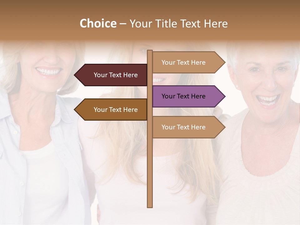 Togetherness Portrait Casual PowerPoint Template