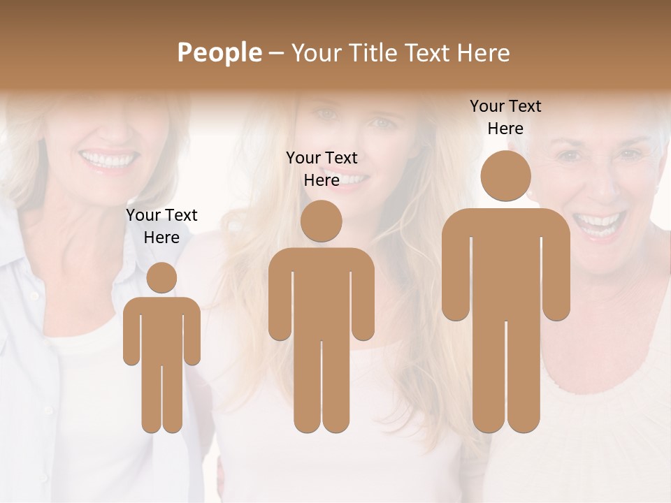 Togetherness Portrait Casual PowerPoint Template