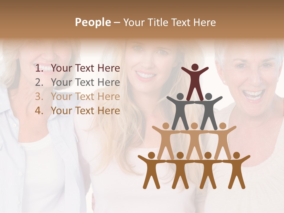 Togetherness Portrait Casual PowerPoint Template