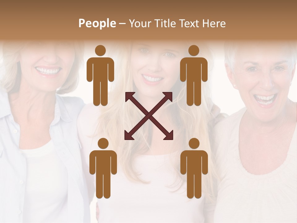 Togetherness Portrait Casual PowerPoint Template