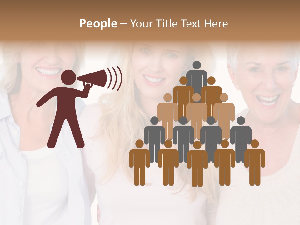 Togetherness Portrait Casual PowerPoint Template