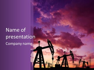 Derrick Energy Plant PowerPoint Template