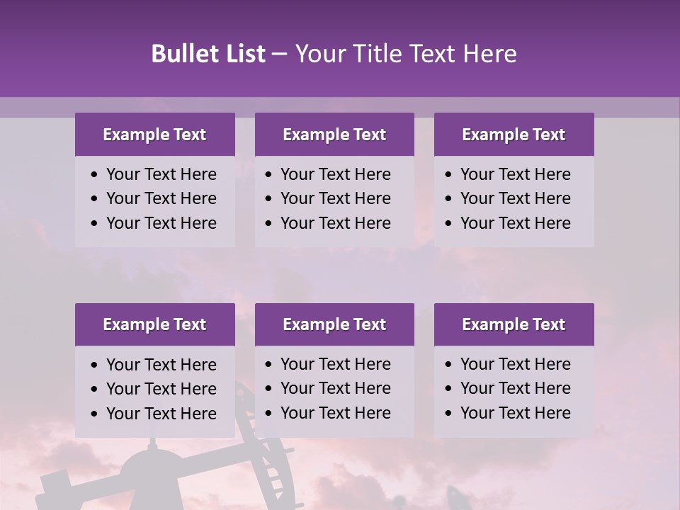 Derrick Energy Plant PowerPoint Template