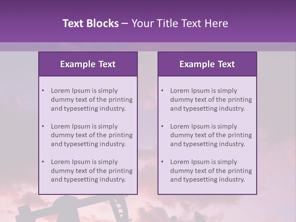 Derrick Energy Plant PowerPoint Template