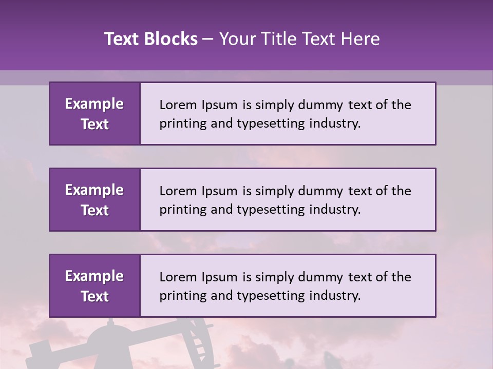 Derrick Energy Plant PowerPoint Template