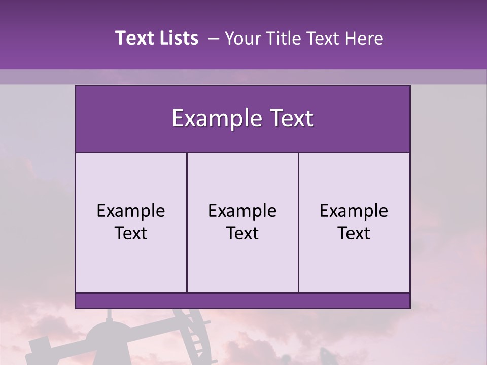 Derrick Energy Plant PowerPoint Template