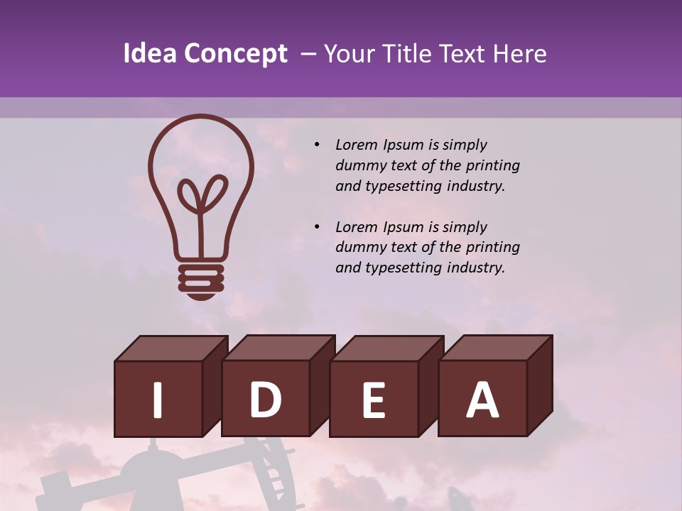 Derrick Energy Plant PowerPoint Template