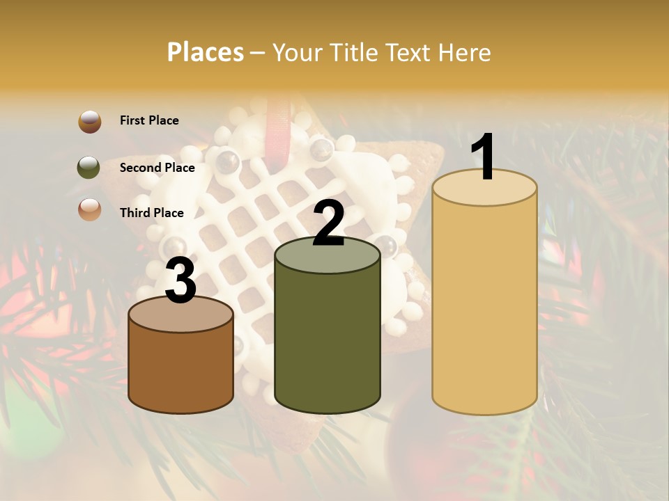 Ribbon Tree Hanging PowerPoint Template