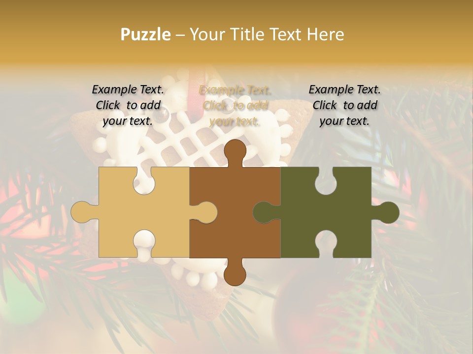 Ribbon Tree Hanging PowerPoint Template