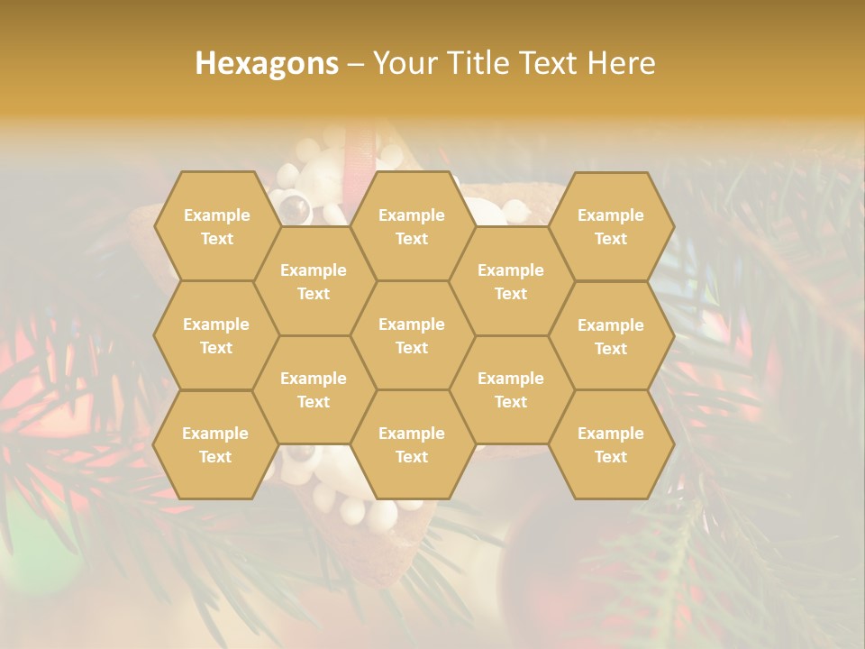 Ribbon Tree Hanging PowerPoint Template