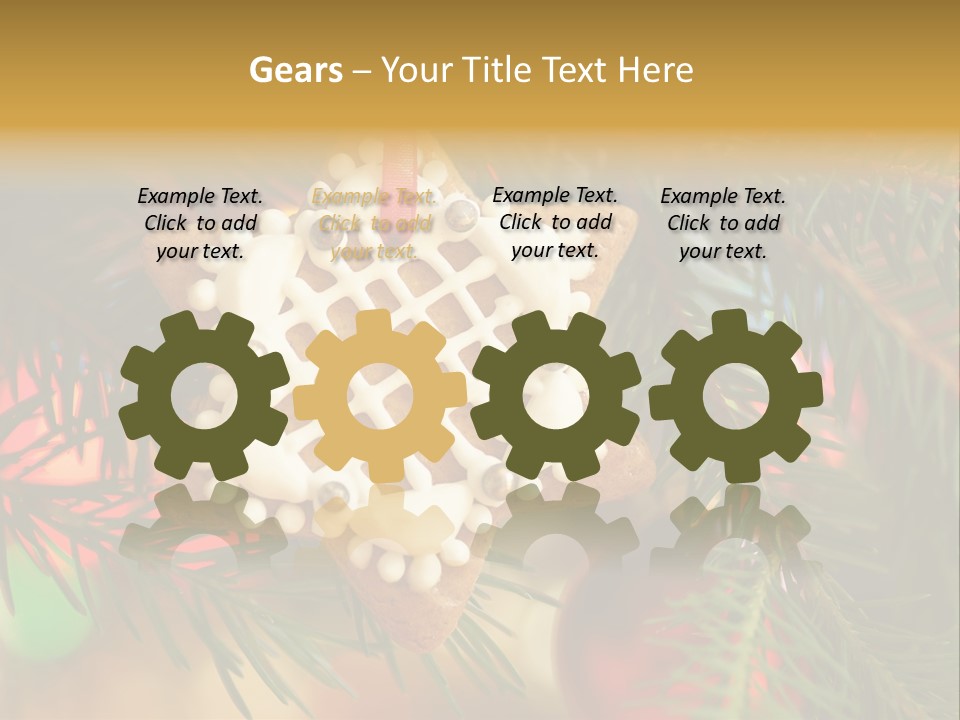 Ribbon Tree Hanging PowerPoint Template