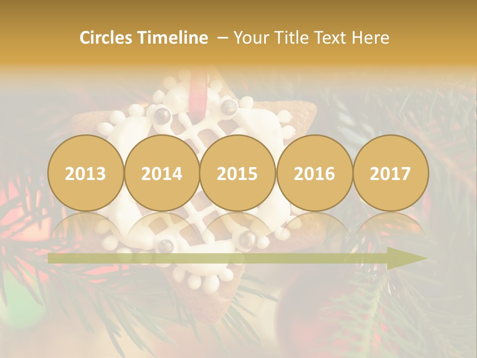 Ribbon Tree Hanging PowerPoint Template