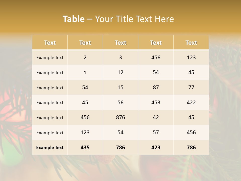 Ribbon Tree Hanging PowerPoint Template
