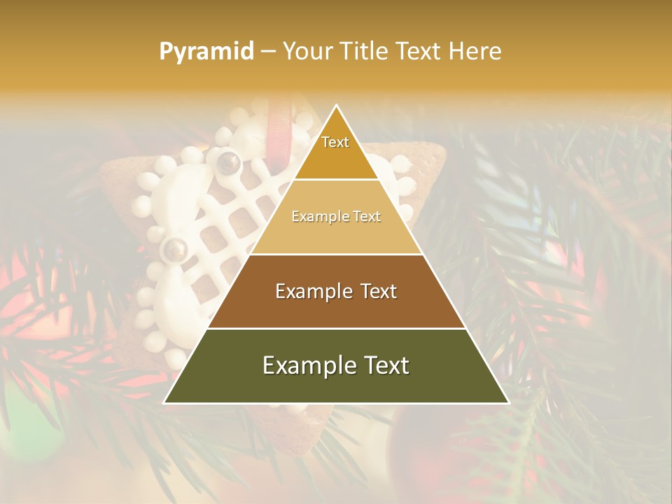 Ribbon Tree Hanging PowerPoint Template