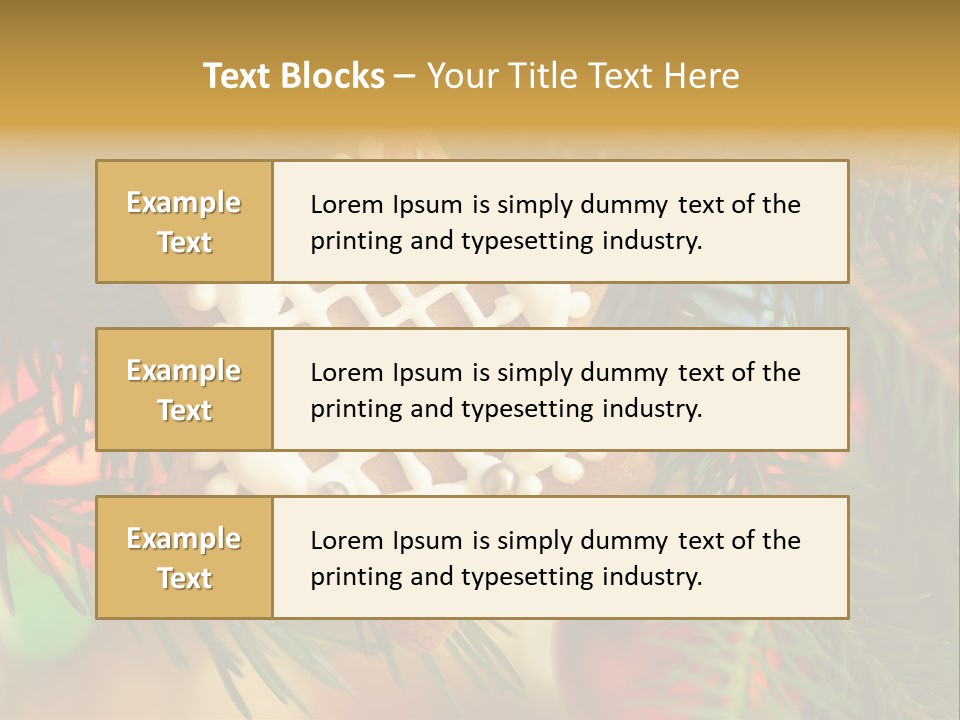Ribbon Tree Hanging PowerPoint Template