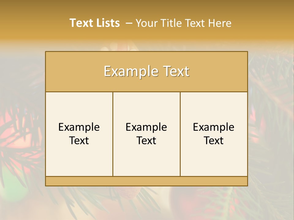Ribbon Tree Hanging PowerPoint Template