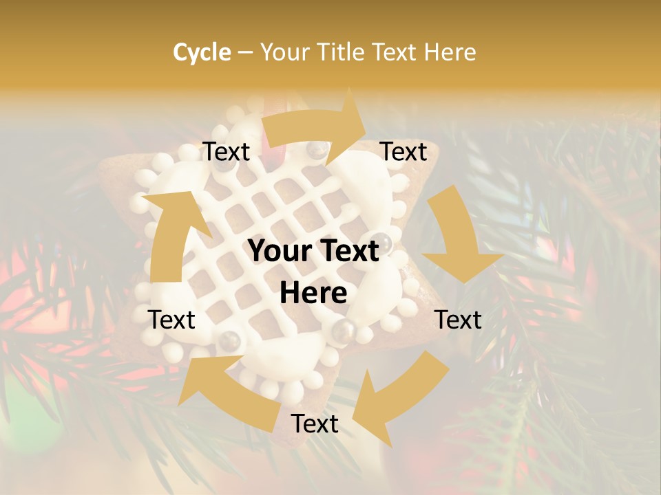 Ribbon Tree Hanging PowerPoint Template