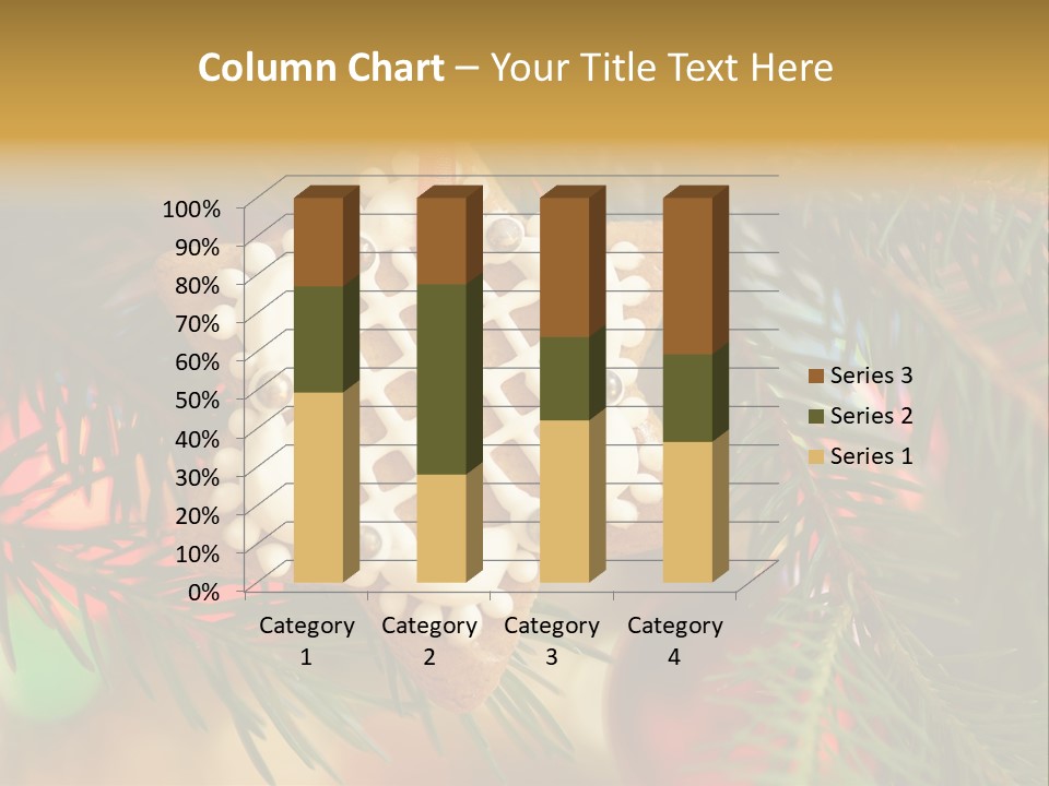 Ribbon Tree Hanging PowerPoint Template