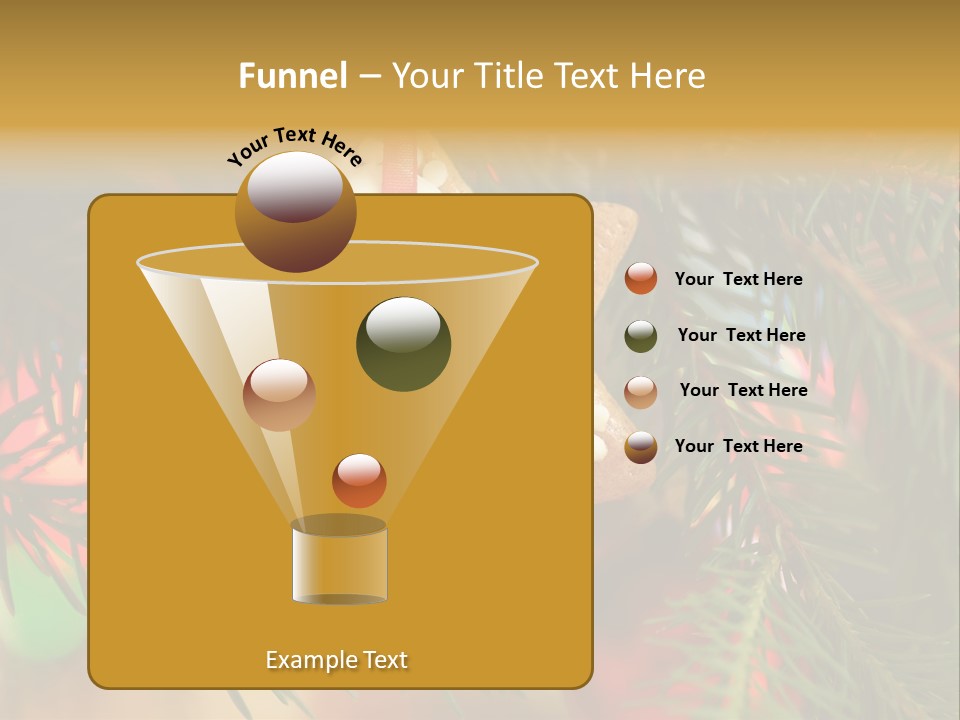 Ribbon Tree Hanging PowerPoint Template