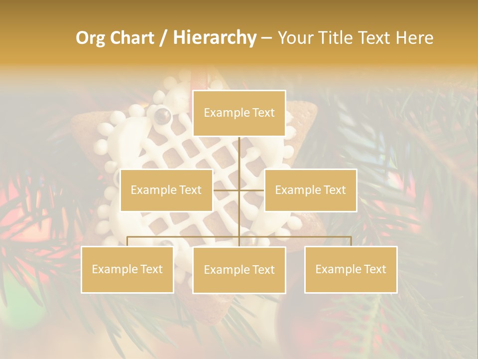 Ribbon Tree Hanging PowerPoint Template
