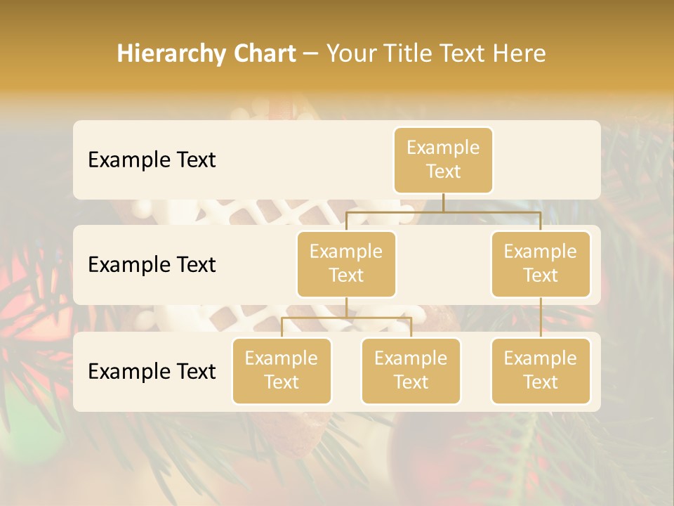Ribbon Tree Hanging PowerPoint Template
