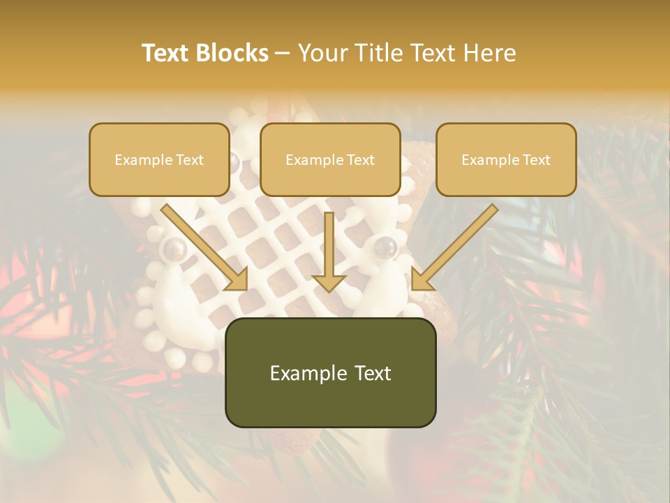 Ribbon Tree Hanging PowerPoint Template