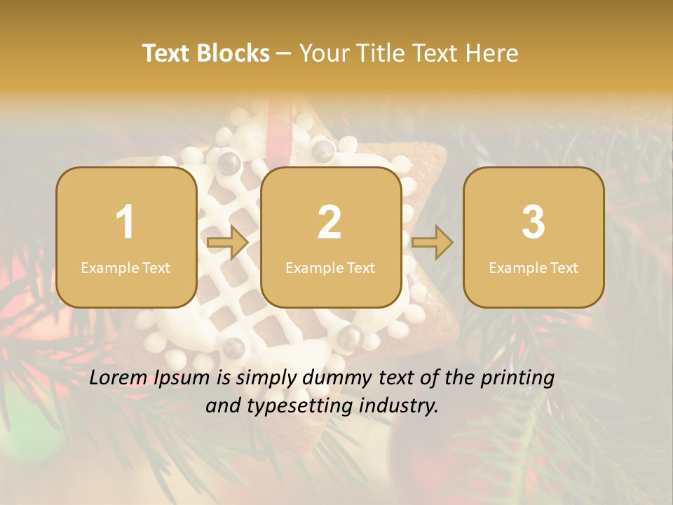 Ribbon Tree Hanging PowerPoint Template