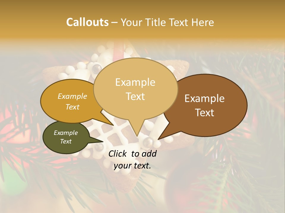 Ribbon Tree Hanging PowerPoint Template