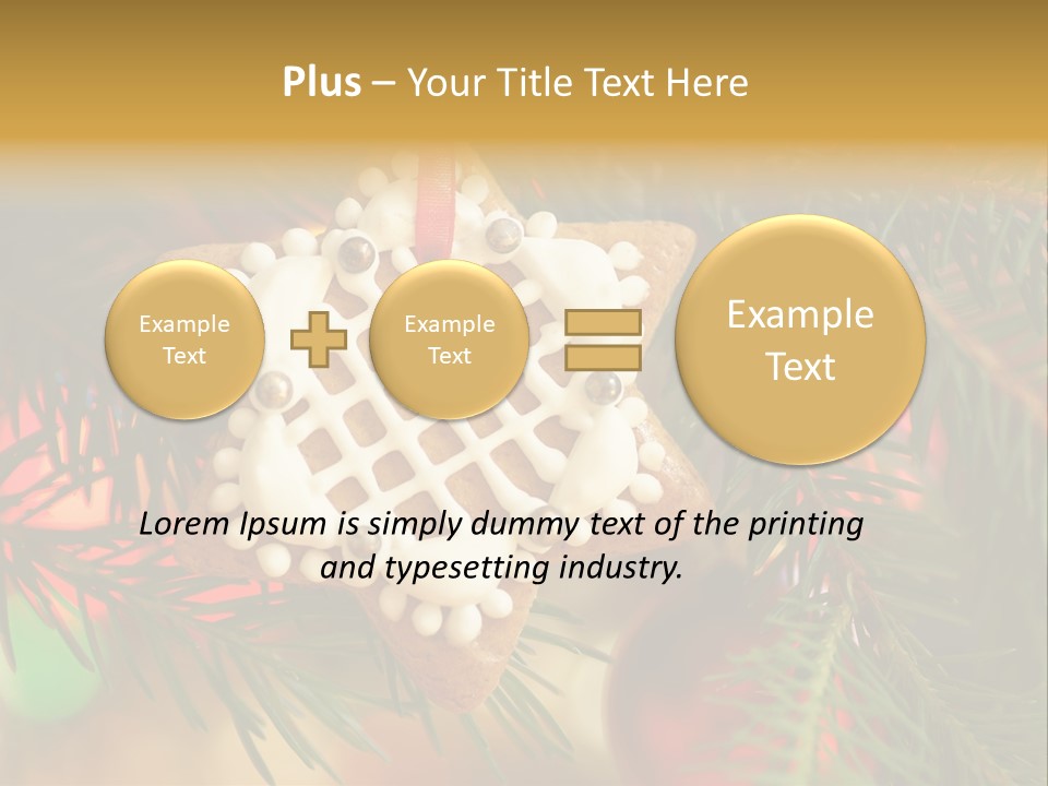 Ribbon Tree Hanging PowerPoint Template