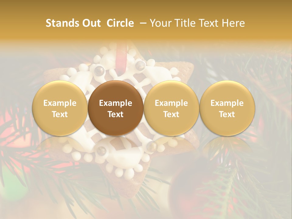 Ribbon Tree Hanging PowerPoint Template