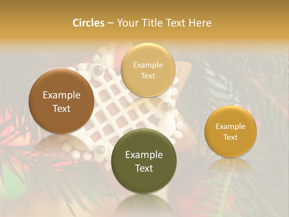 Ribbon Tree Hanging PowerPoint Template