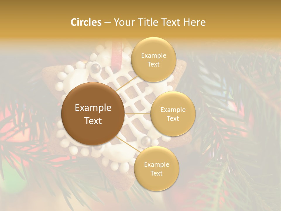 Ribbon Tree Hanging PowerPoint Template