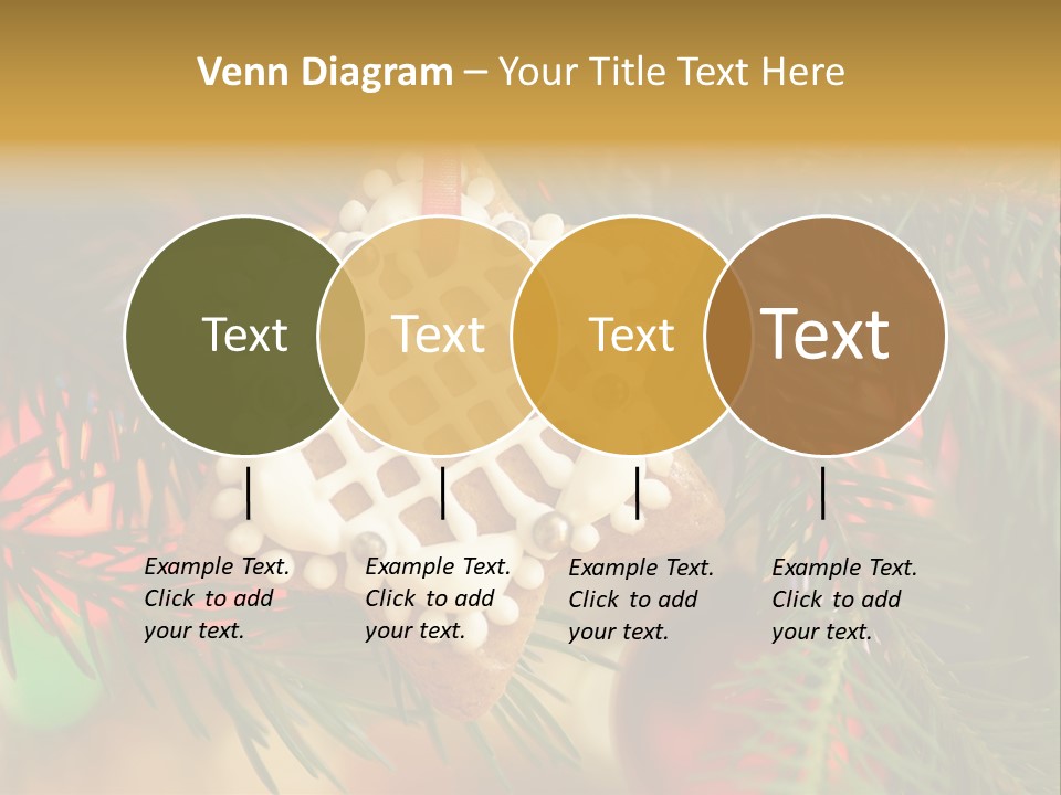 Ribbon Tree Hanging PowerPoint Template