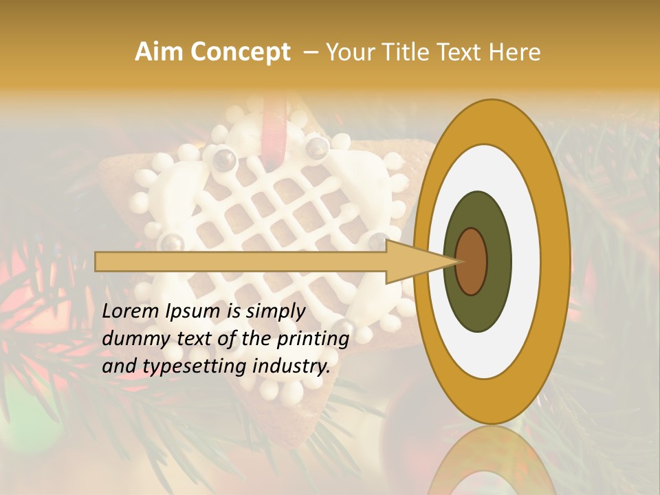 Ribbon Tree Hanging PowerPoint Template