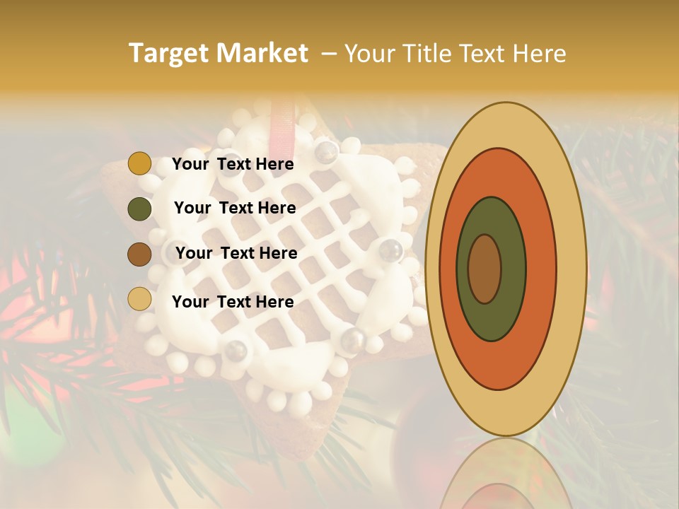 Ribbon Tree Hanging PowerPoint Template