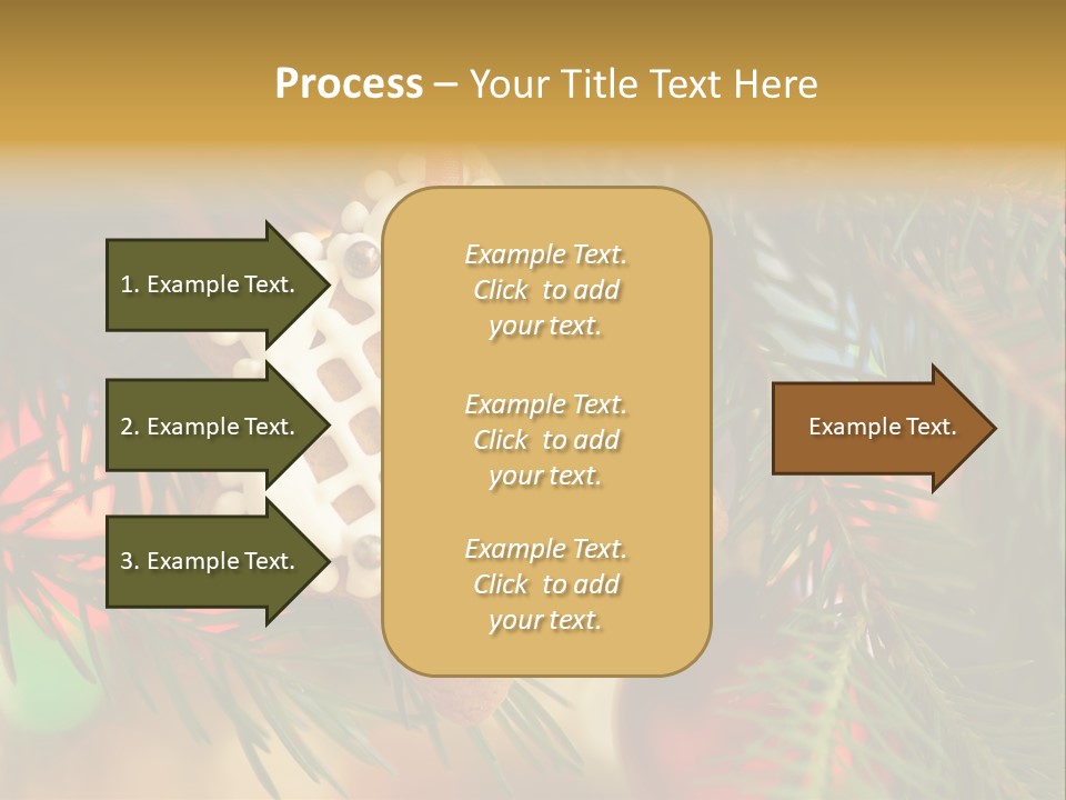 Ribbon Tree Hanging PowerPoint Template