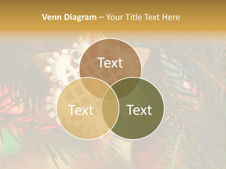 Ribbon Tree Hanging PowerPoint Template