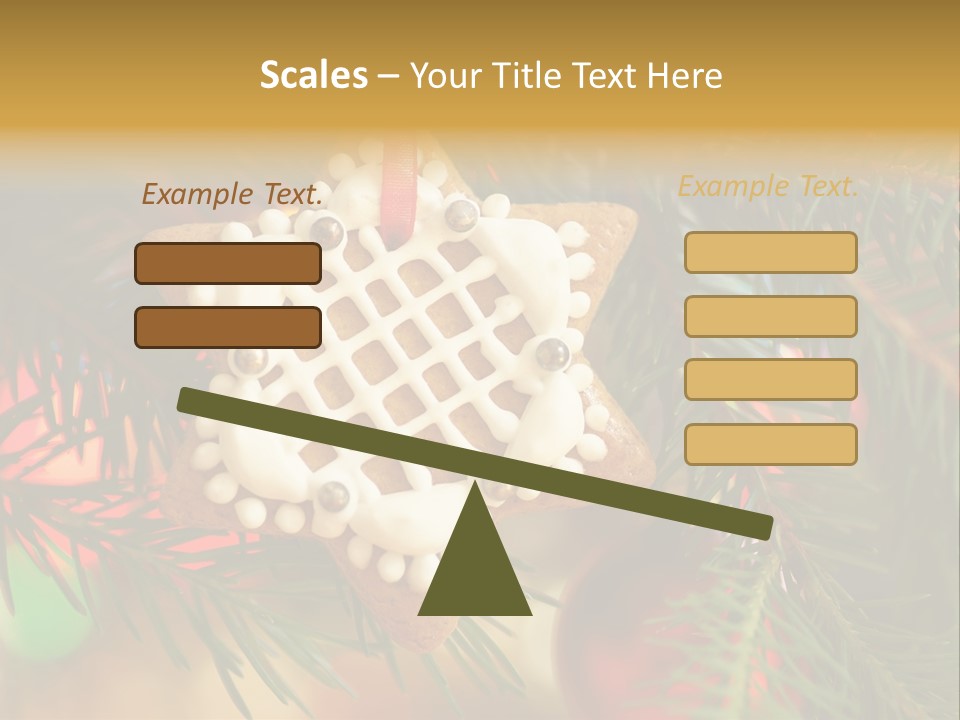 Ribbon Tree Hanging PowerPoint Template