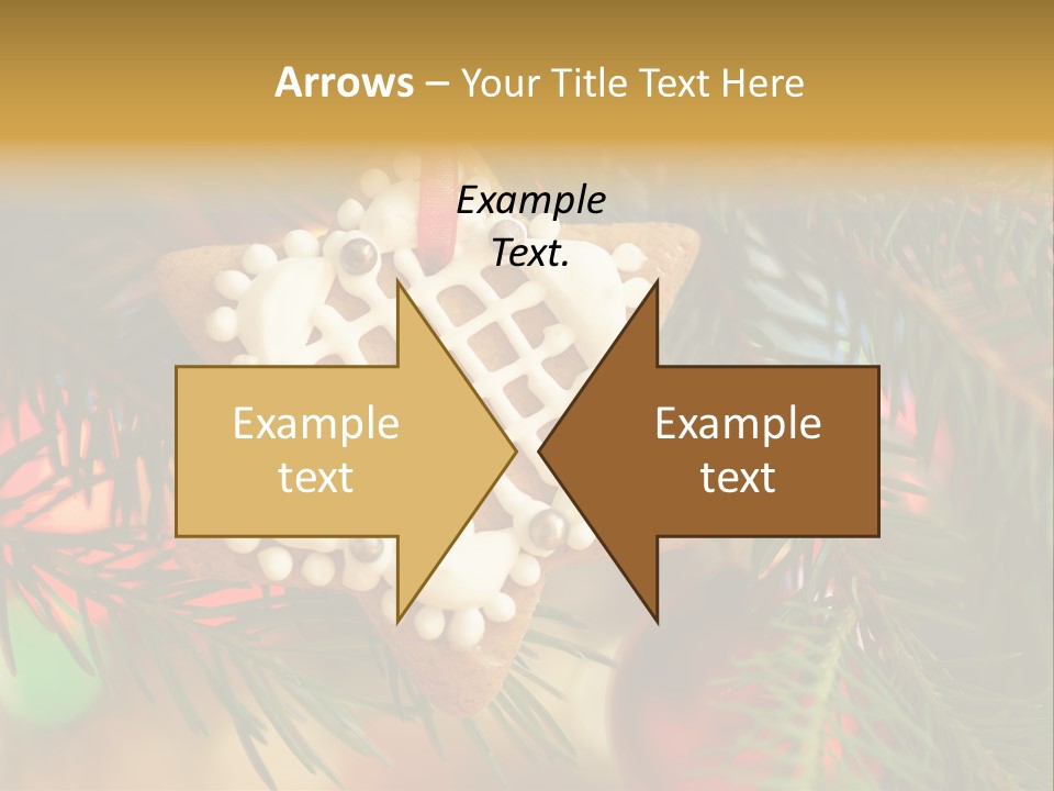 Ribbon Tree Hanging PowerPoint Template