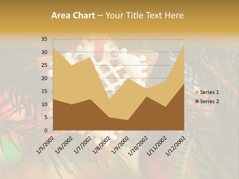 Ribbon Tree Hanging PowerPoint Template