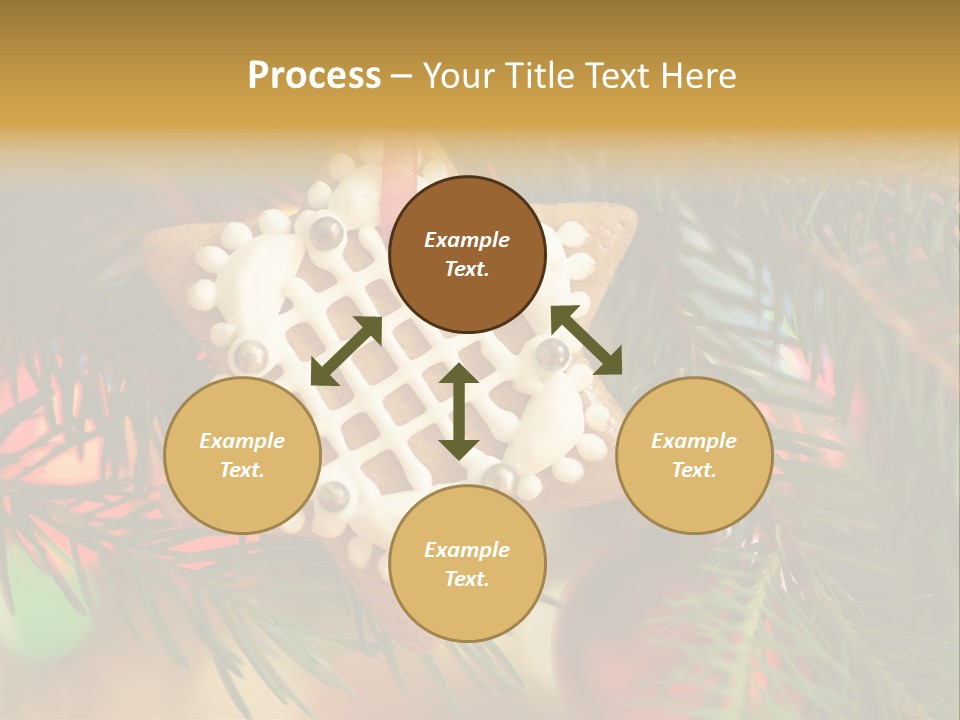 Ribbon Tree Hanging PowerPoint Template