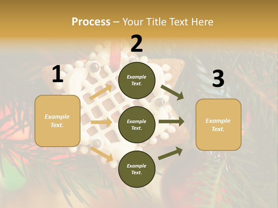 Ribbon Tree Hanging PowerPoint Template