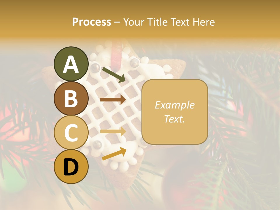 Ribbon Tree Hanging PowerPoint Template