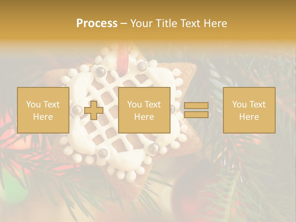 Ribbon Tree Hanging PowerPoint Template