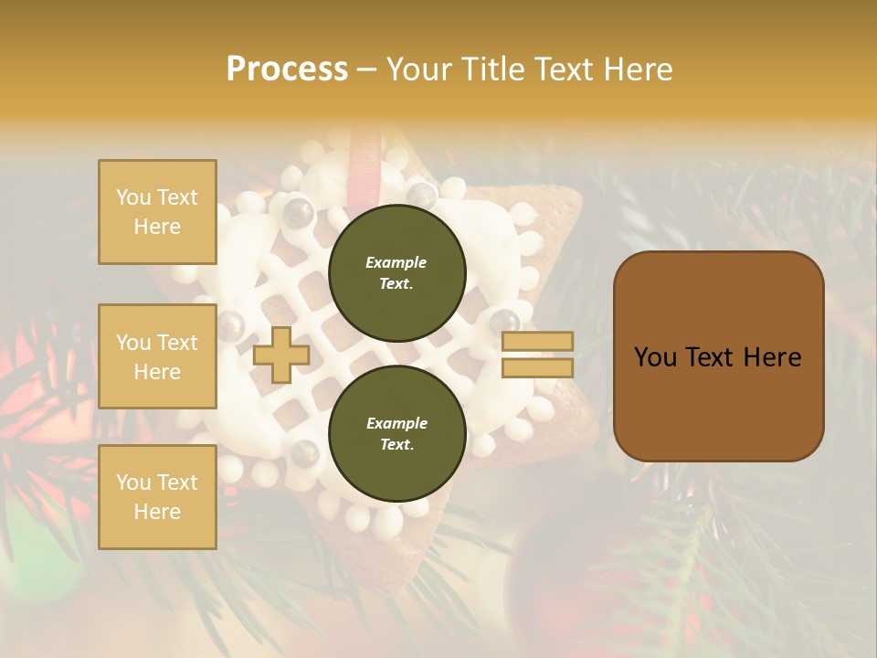Ribbon Tree Hanging PowerPoint Template