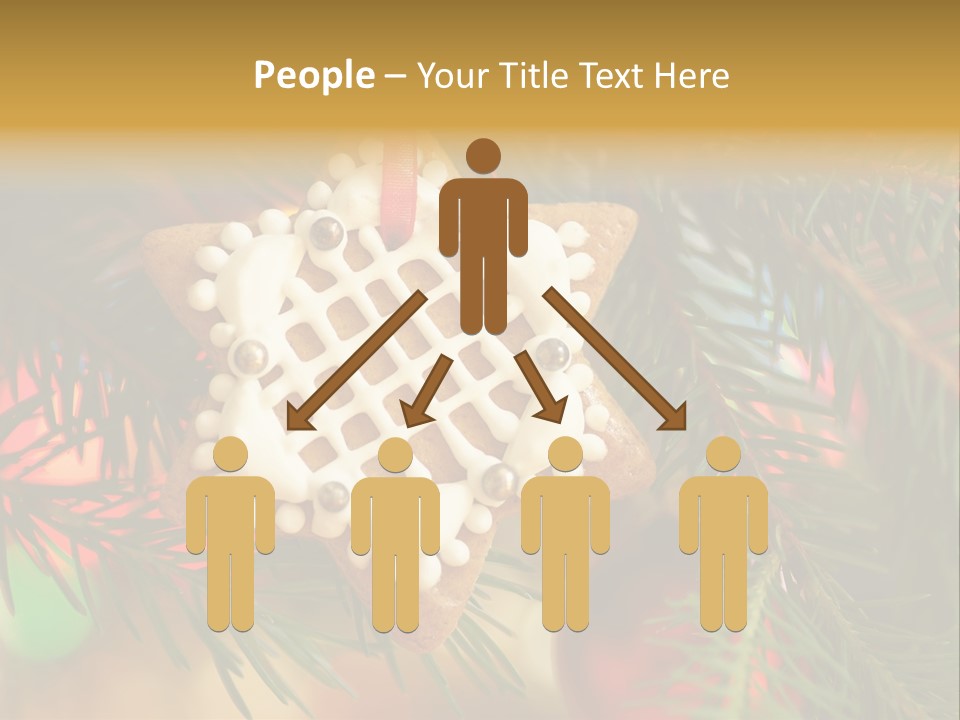 Ribbon Tree Hanging PowerPoint Template