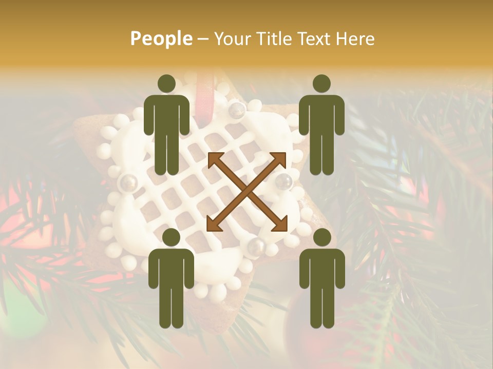 Ribbon Tree Hanging PowerPoint Template