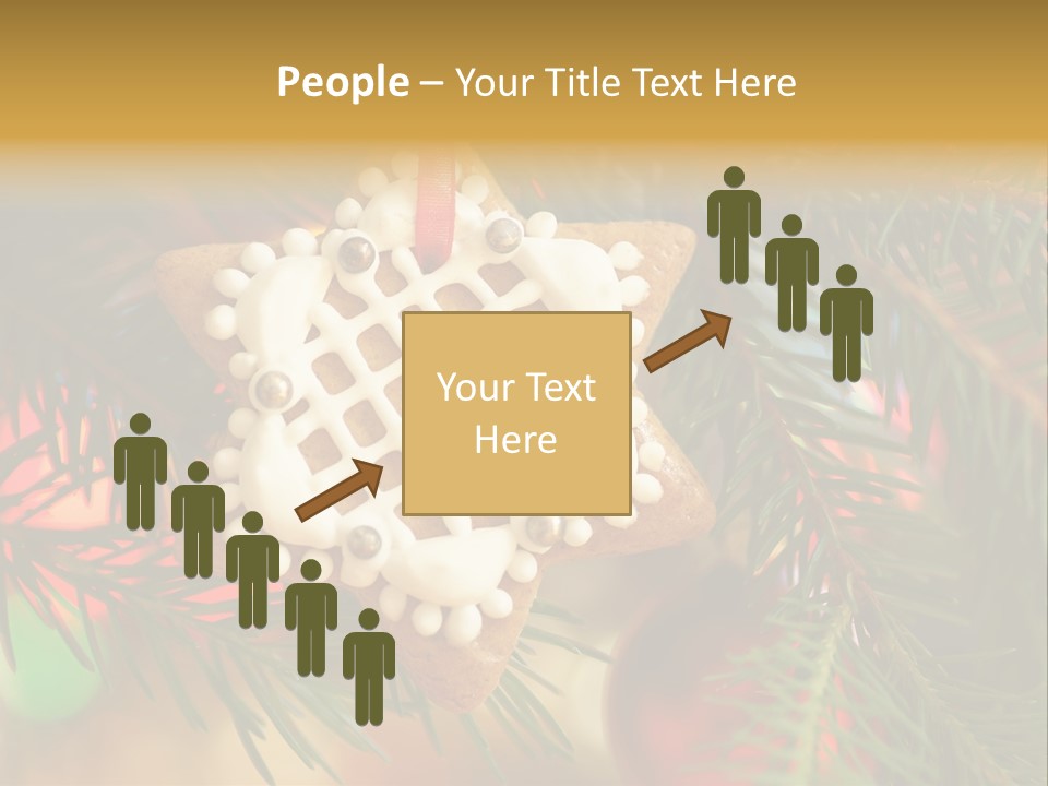 Ribbon Tree Hanging PowerPoint Template