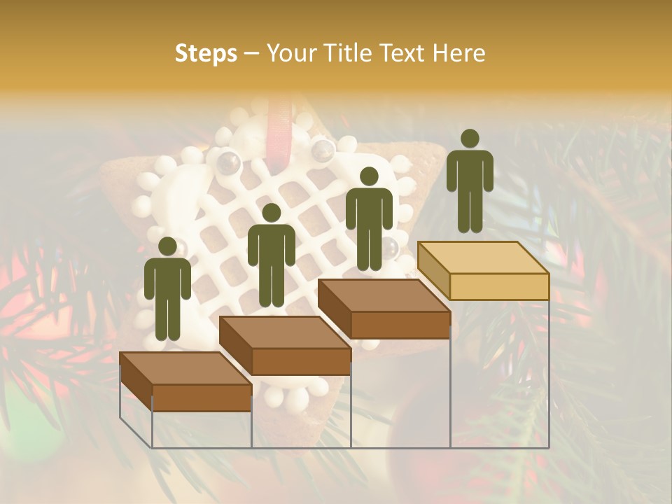 Ribbon Tree Hanging PowerPoint Template